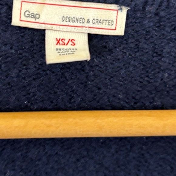 GAP Blue Open-Front Cardigan Sweater - Picture 3 of 4